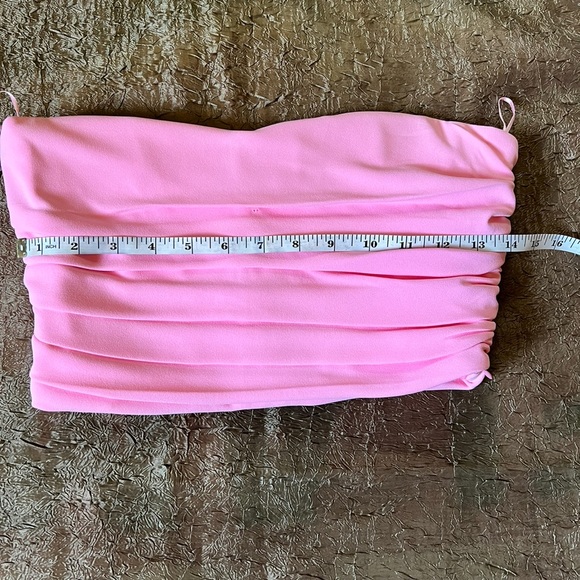 ZARA BUSTIER CROP TOP & DRAPED MINI SKIRT - Picture 8 of 11